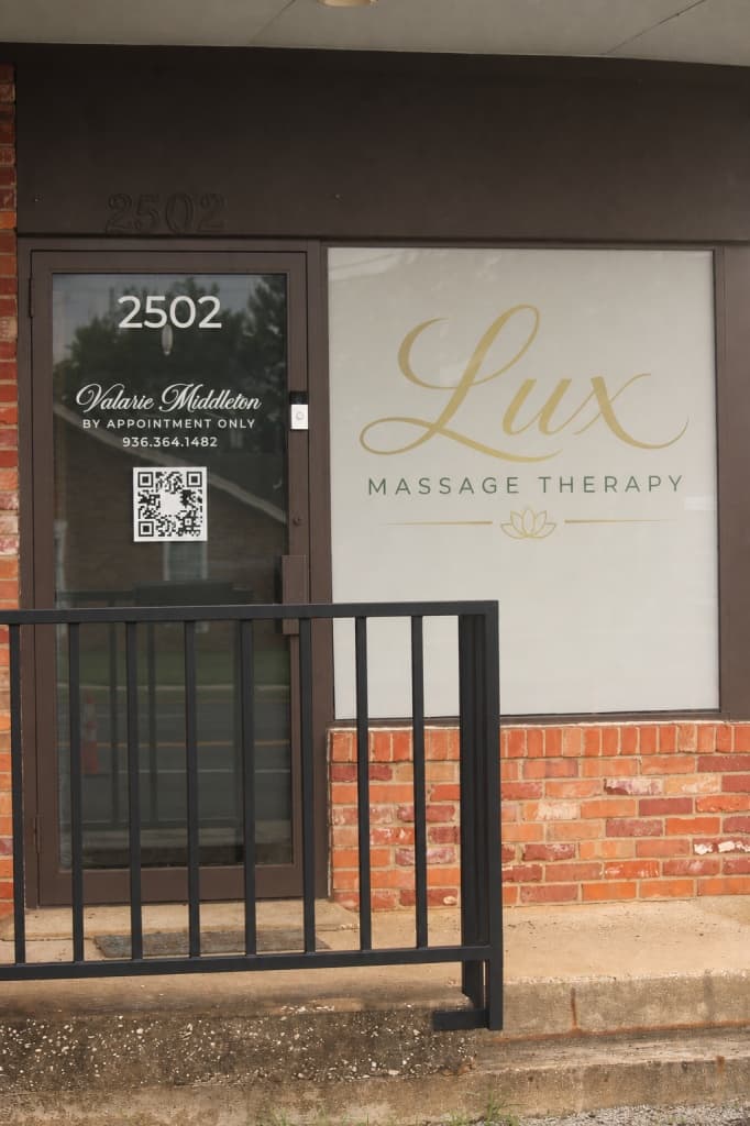 Front of Lux Massage Therapy at 2502 North St, Nacogdoches, TX
